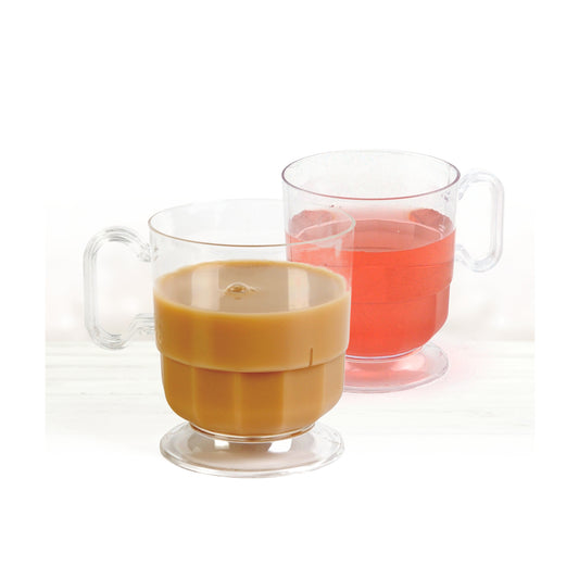 Plastic Clear Espresso Mugs 5oz 'Decor'