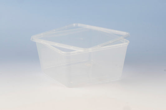 Plastic Containers Square 3000ml with Lids