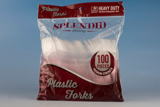 Plastic Forks Clear Heavy Duty 'Splendid'