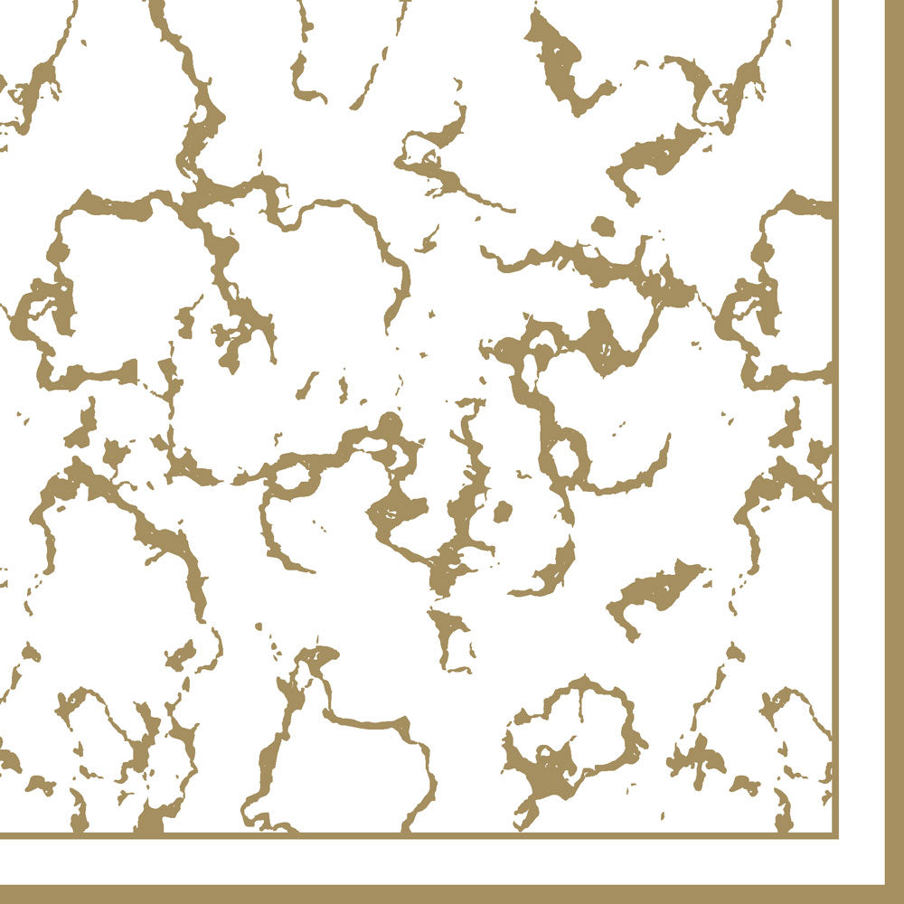 Design Napkins Marble Gold 'Nouveau' 8/20's