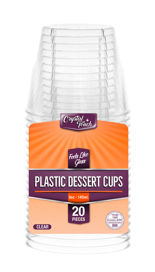 Plastic Desert Cup 5oz Clear 'Crystal Touch'