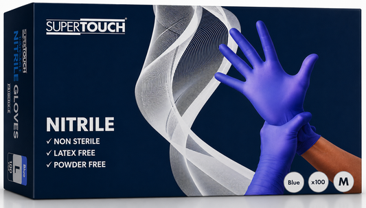 Nitrile Gloves Medium 'Supertouch'
