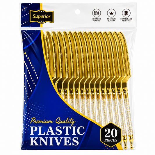 Superior Knifes Gold Glitter Gold