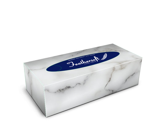 Soft White Facial Tissues 3ply 'Feathersoft'