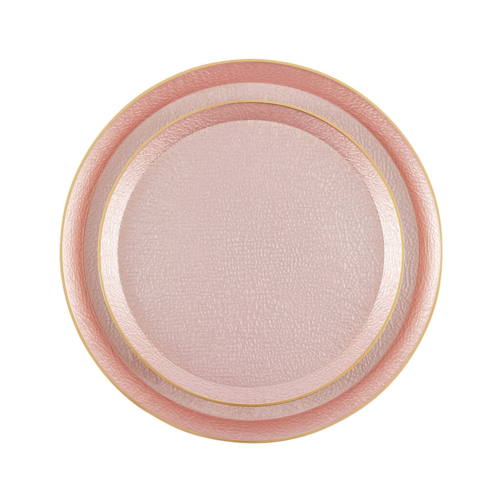 Plates 7'+10' Pink/Gold 10+10 'Superior'