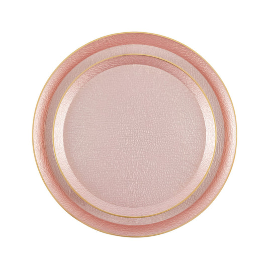 Plates 7'+10' Pink/Gold 10+10 'Superior'