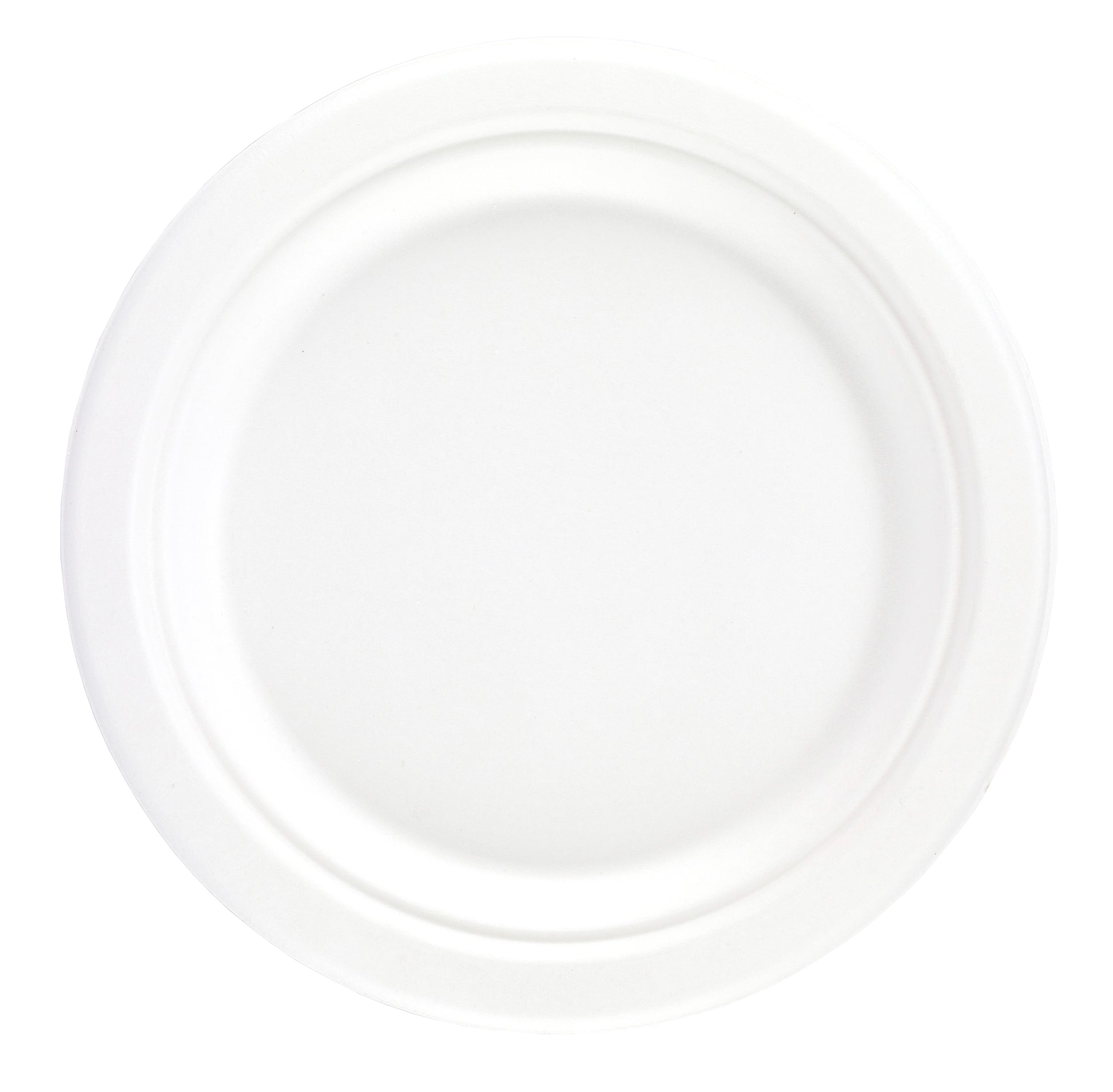 White Bagasse 9" Plates 'Ecosmart'