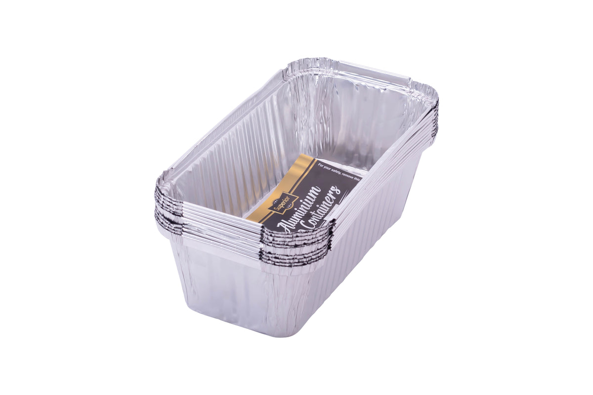 Packed Aluminum Containers 1 Litre 'Superior'