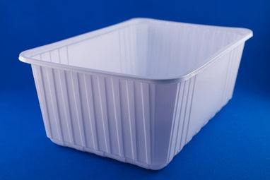 Plastic Containers 3400cc Rect White