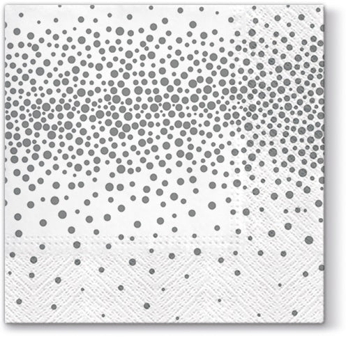 Design Napkins Confetti Silver 'Paw'