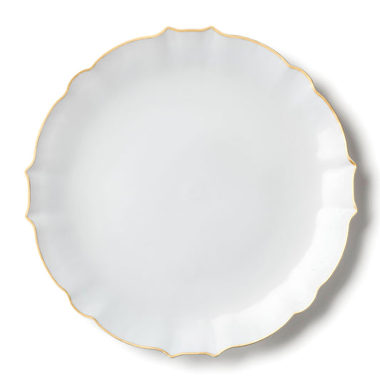 Plates 10" White/Gold 'Decor'