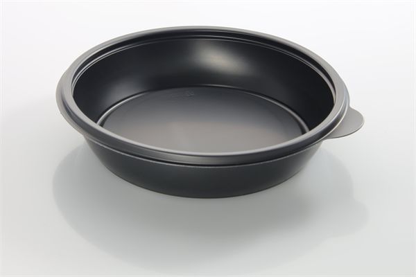 Plastic Round Containers Black 750ml