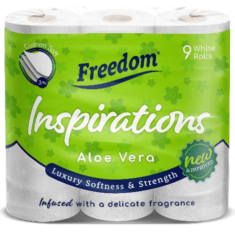 Toilet Paper Rolls Aloe Vera 3ply 'Freedom'