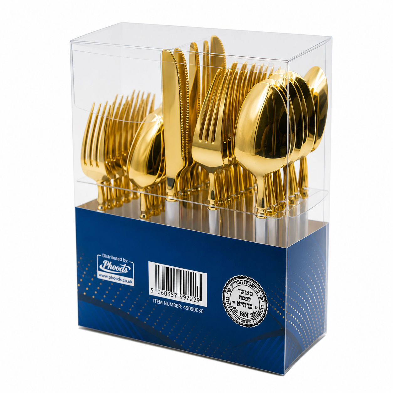 Superior Combo Cutlery Gold White Gold 8x (Spoons, Small Forks, Large Forks, Knives, Teaspoons) 12/CS