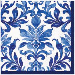 Design Napkins Indigo Weave 'Paw'