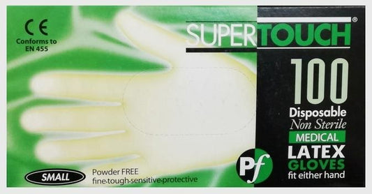 Latex Gloves Large 'Supertouch' Powder Free