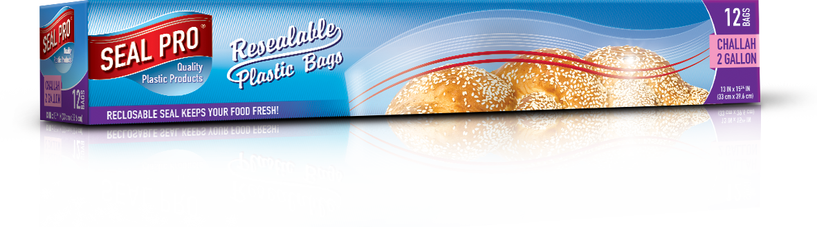 Zip-Lock 2 Gallon Challah Bags 'Seal Pro'