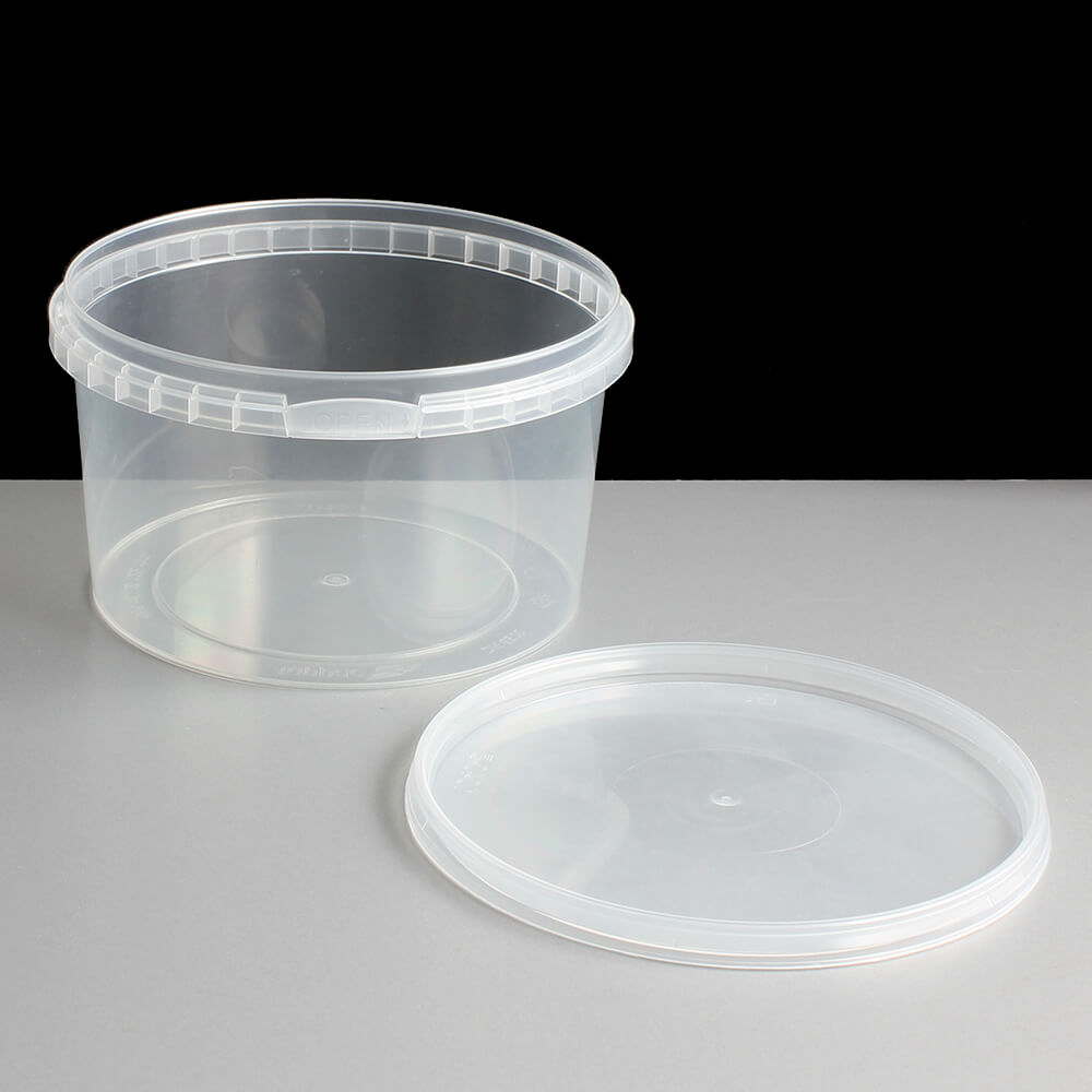Deli Tubs 565cc Round Clear (Tamper Evident)