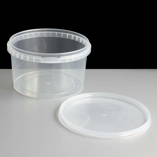 Deli Tubs 565cc Round Clear (Tamper Evident)