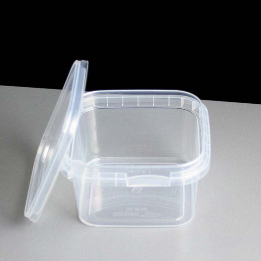 Toppac Plastic Containers & Lids Tamper Evident Square 280ml