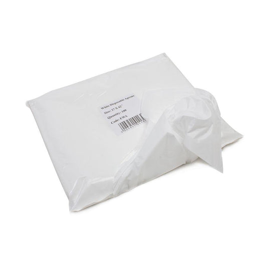 Plastic Aprons 40" x 26" White Rolls