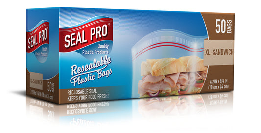 Zip-Lock X-Large Sandwich Bags 'Seal Pro'