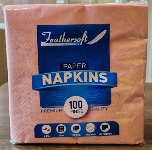 Premium Napkins Rose Pink 33cm 'Feathersoft'