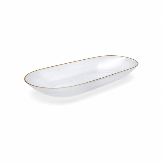 Regal Trays Collection 9.5' Pearl & Gold Rim 'Superior' 48/1s