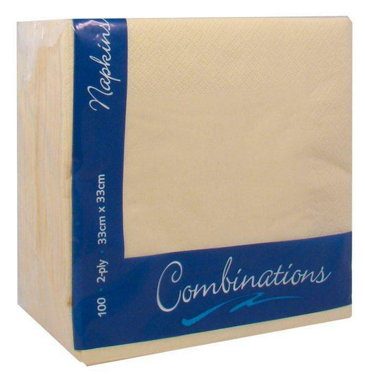 Premium Napkins Creme 33cm 'Combinations'