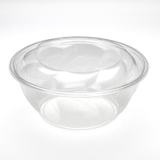 Plastic Swirl Bowl 10" Diameter 96oz with Swirl Lid