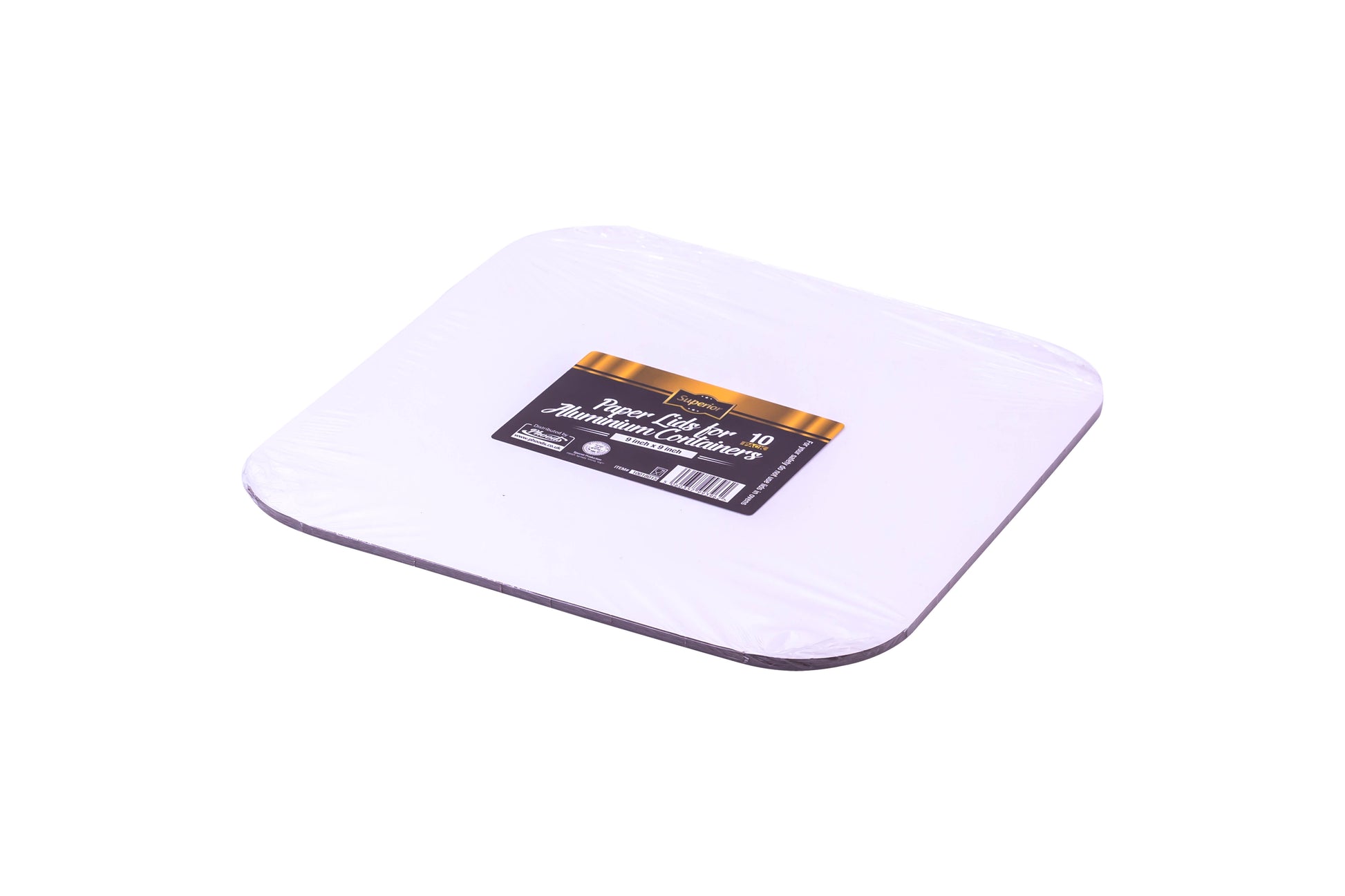 Paper Lids for 9/9 Aluminium Containers 'Superior'