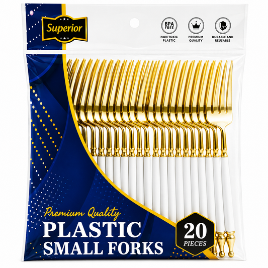 Superior Small Forks Gold White Gold 50/20's