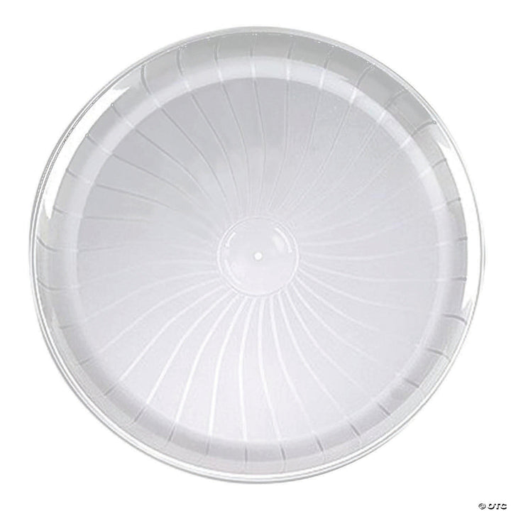 Plastic Tray Round Clear 14"