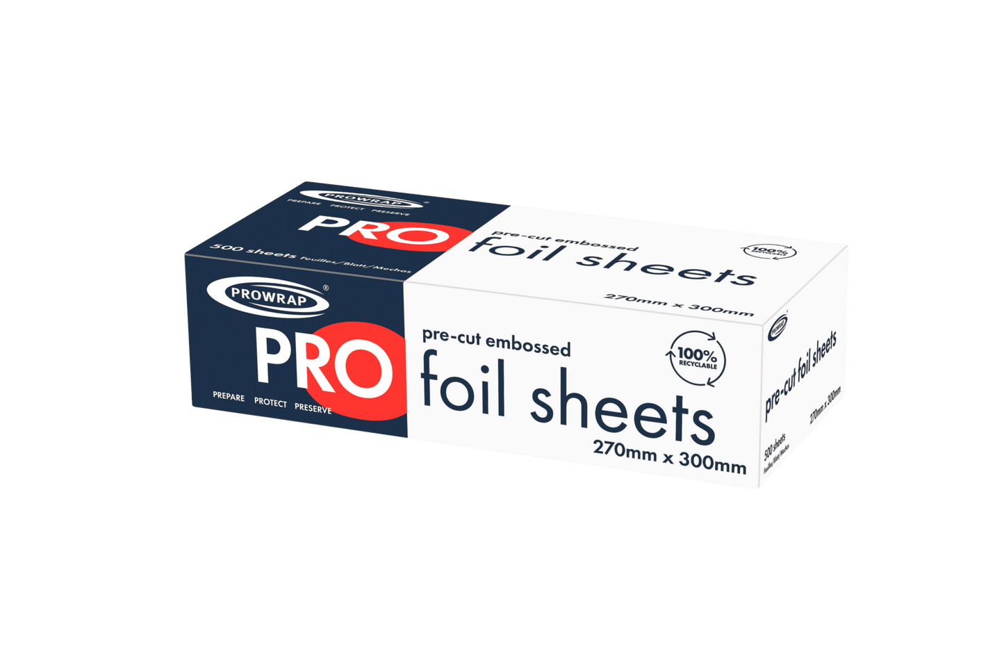 Aluminium Cutfoil Sheets 10" x 12.75" 'Prowrap' 6/500's