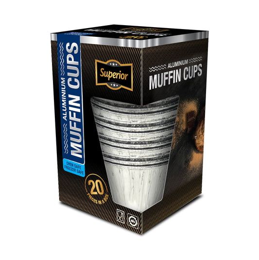 Aluminium Muffin Cups 'Superior' 7.5cm