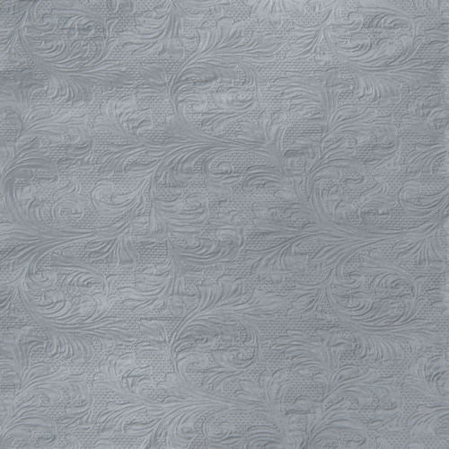 Design Napkins Embossed Fiorentina uni Silver 'Nouveau'