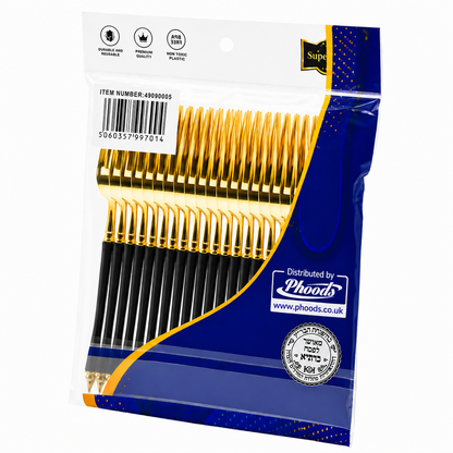 Superior Small Forks Gold Black Gold