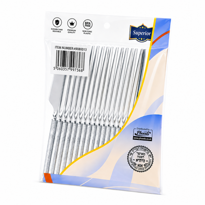 Superior Ribbed Knifes Silver 50/20's