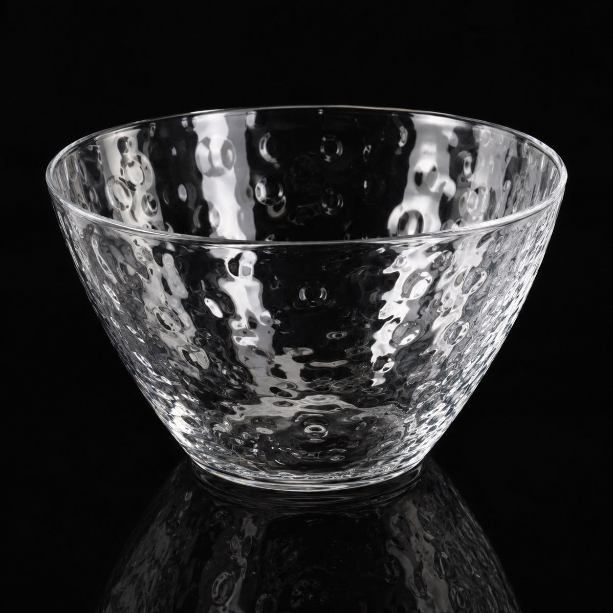 Clear Hammered Effect Serving Large 12" 20oz  'Superior' 50/CS