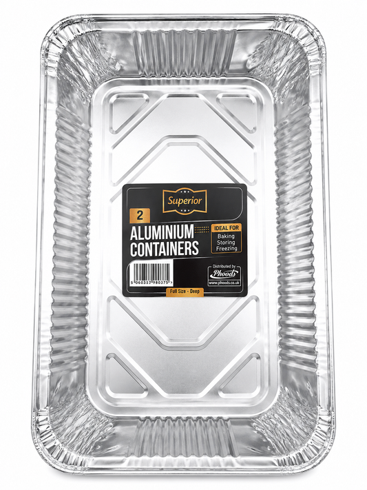 Aluminium Containers Full Size Steam Pan Deep 'Superior'