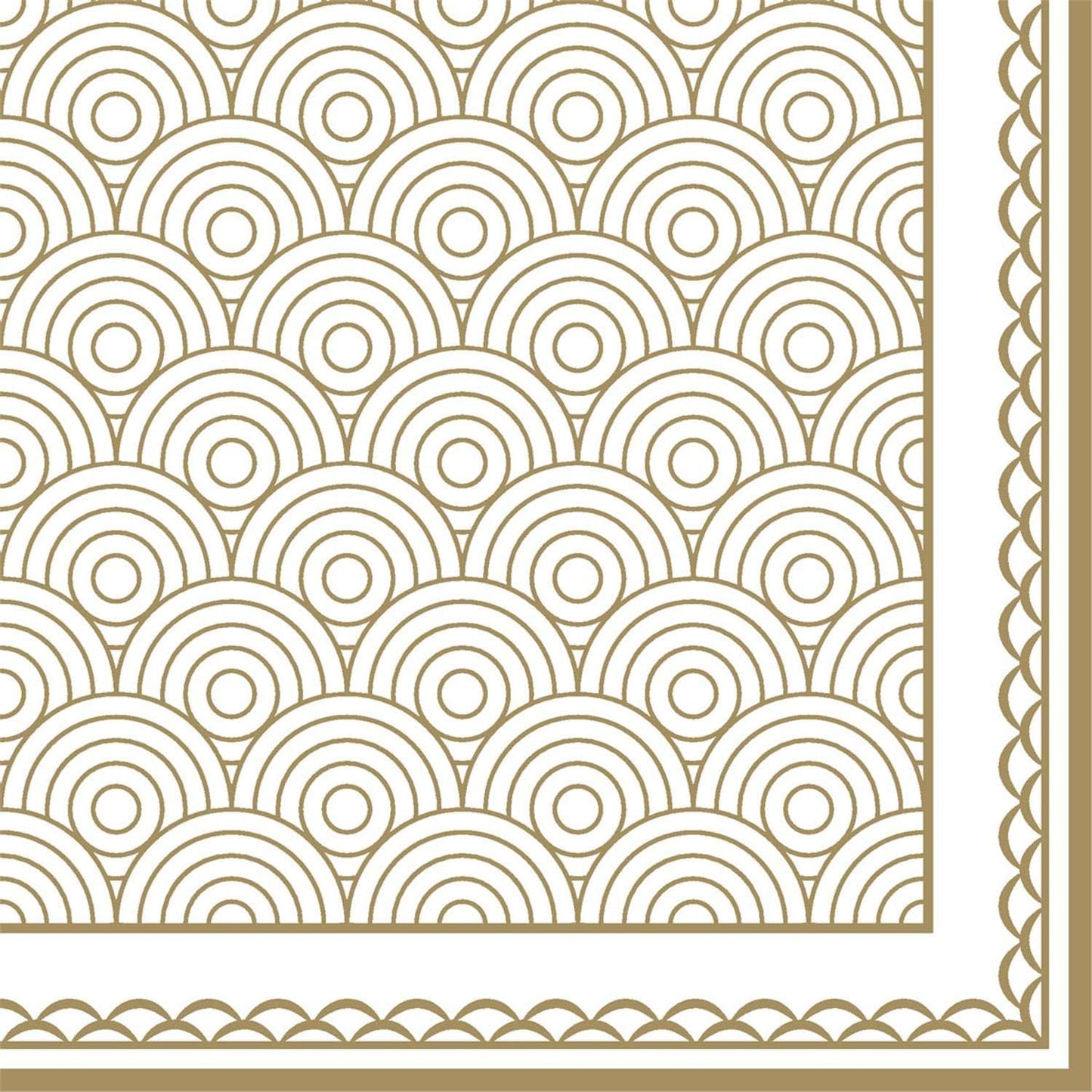 Design Napkins Ornamation Gold 'Nouveau' 8/20's