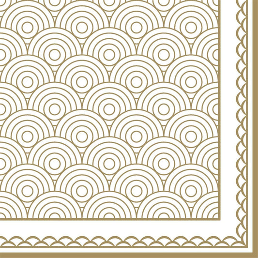 Design Napkins Ornamation Gold 'Nouveau' 8/20's