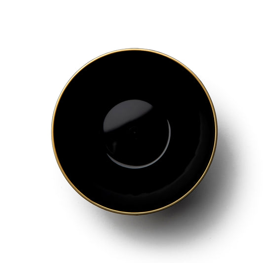 Bowls 6oz Black/Gold 'Decor'