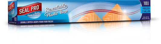 Zip-Lock 2 Gallon Freezer Bags 'Seal Pro'