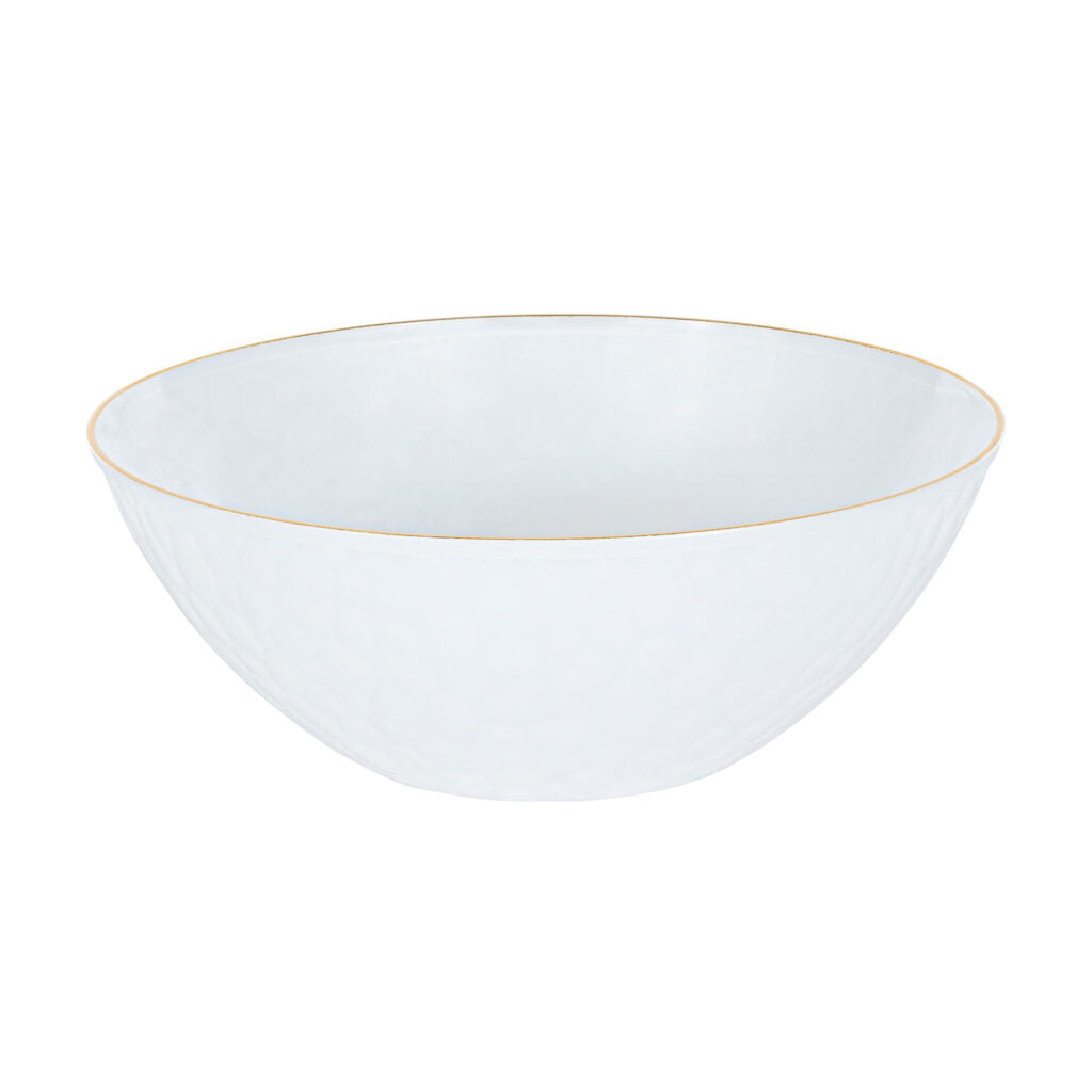 Hammered Collection 12oz Bowl Pearl/Gold 'Superior' 12/10's