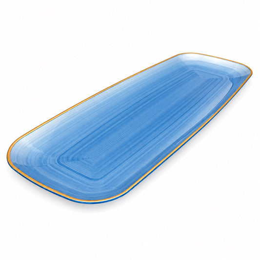 Regal Trays Collection 17.5' Blue & Gold Rim 'Superior' 48/1s
