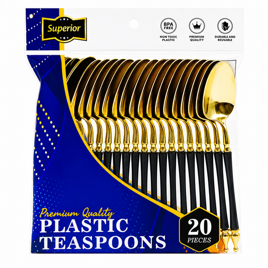 Superior Teaspoons Gold Black Gold