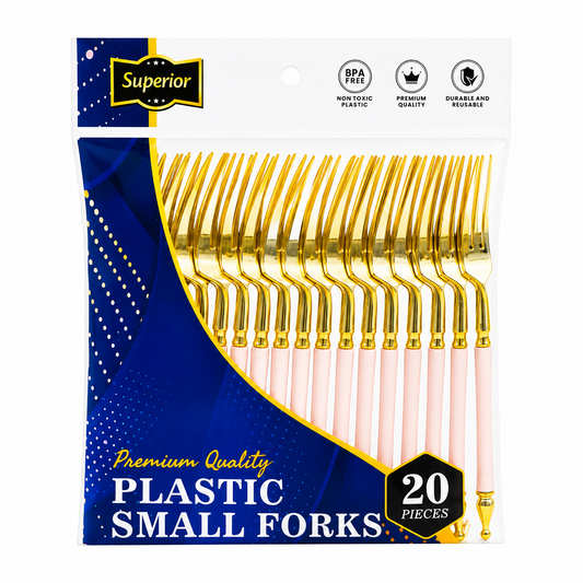 Superior Small Forks Gold Pink Gold