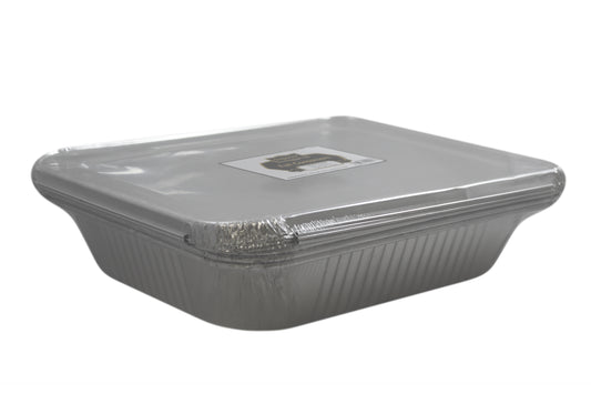 Aluminium Containers Packed 9/13 With Lids 'Superior' 10/5's