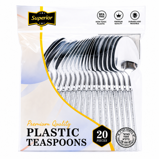 Superior Ribbed  Teaspoons Silver 50/20's